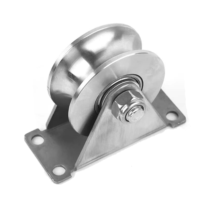 2in 304 Stainless Steel Sliding Door Wheels U-Slot Rollers