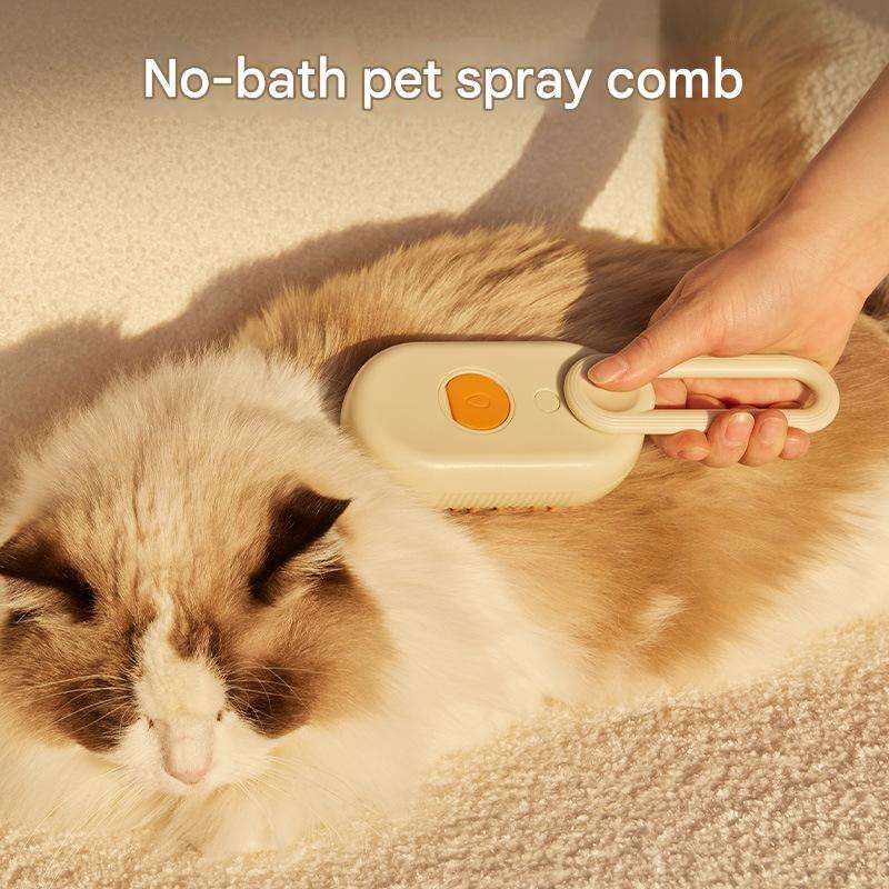 3-in-1 Dog Hair Brush Cat Hair Brush Electric Pet Cleaning Brush Steam Spray Brush Massage Hair Removal Comb Anti Flying Brush