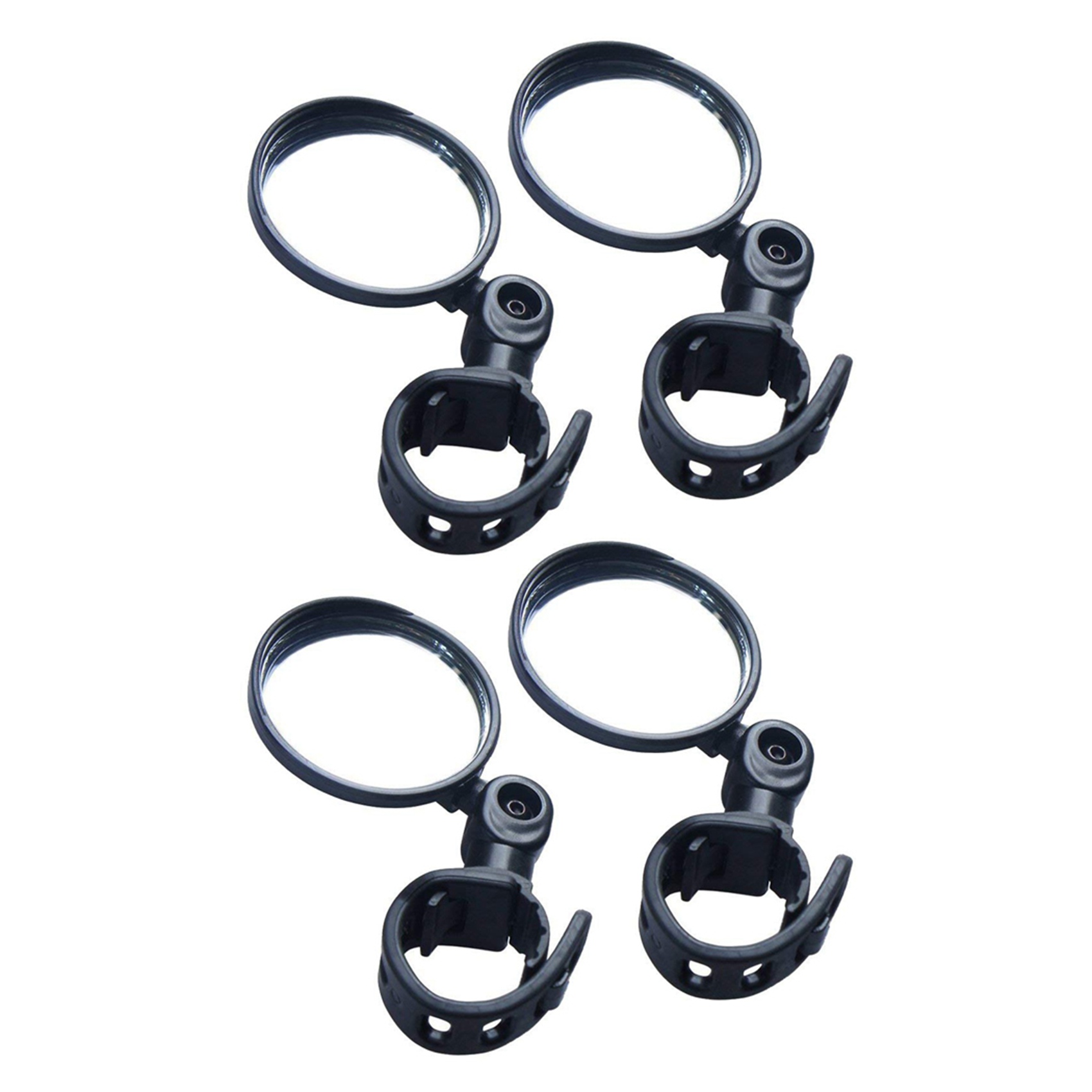 fasdaga 2 Pair Cycling Riding Bicycle Bike Rear View Mirror,Convex Reflector Mirror with Wide Angle Lens