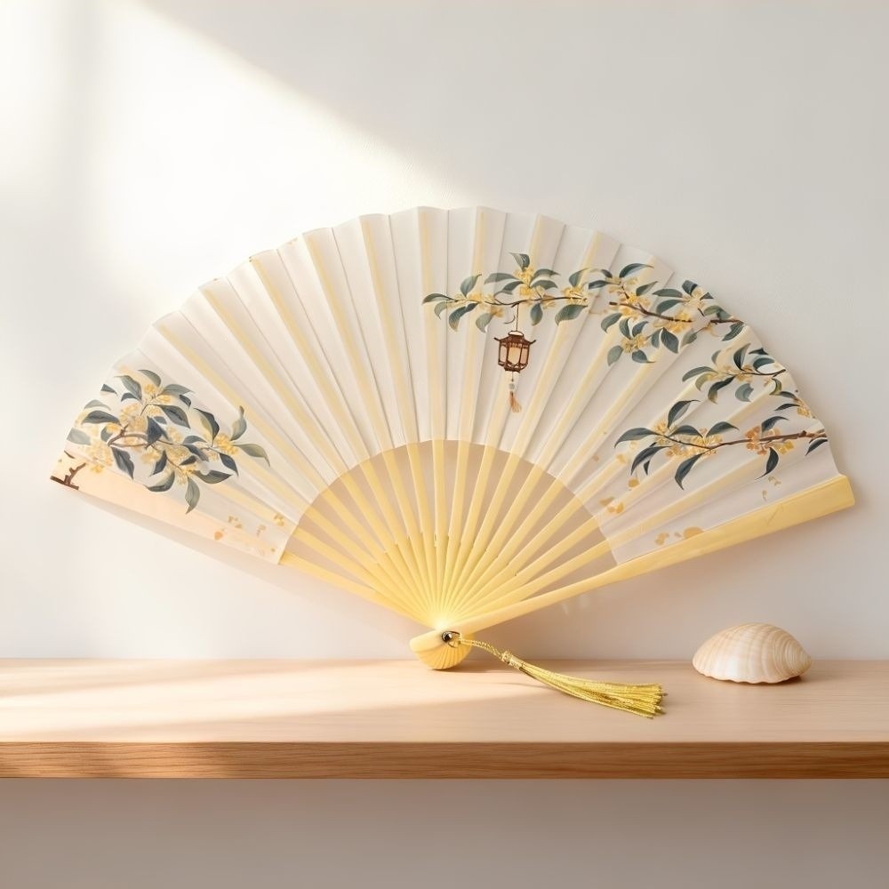 Portable Cloth Folding Handheld Fan Collapsible Floral Printed Hand Fan Chinese Style Home Decor Dance Fan Dancing