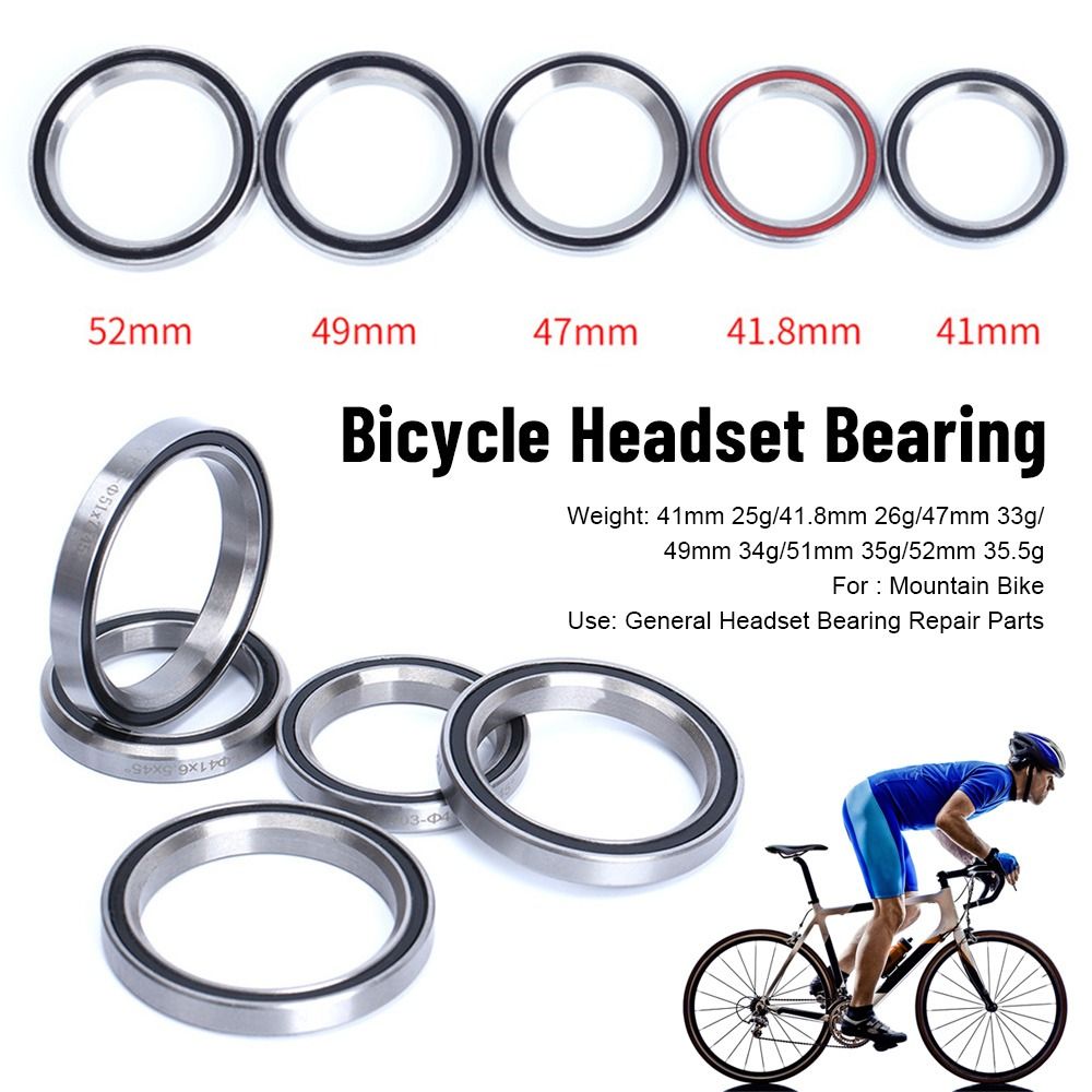 5 Sizes MTB Road Bike for 28.6/44/30mm Steering Bearings Bicycle Headset Bearing Headset Repair Part Replace Accessories