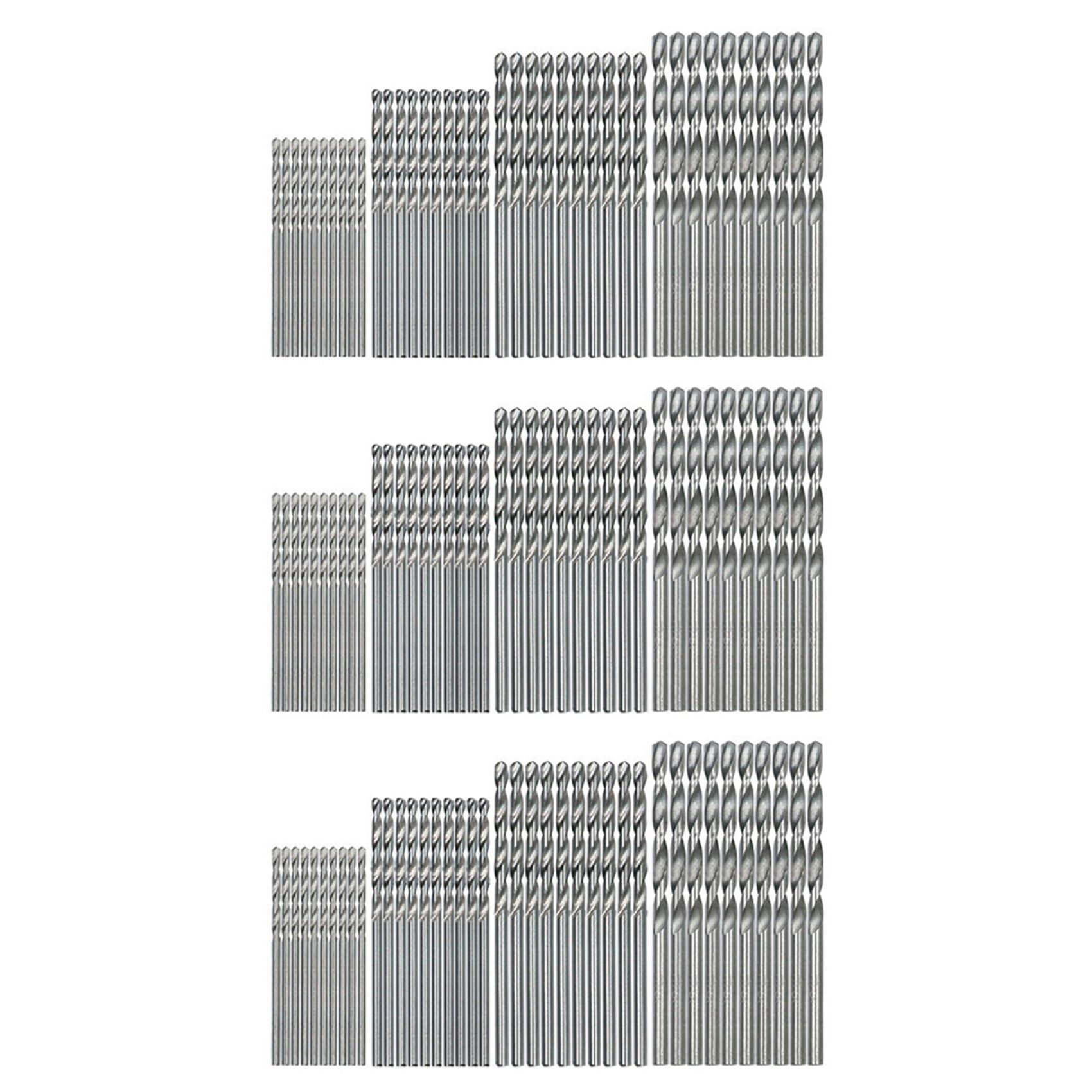 NAMUNY 120 Pcs Mini Drill HSS Bit 0.5mm-2.0mm Straight Shank PCB Twist Drill Bits Set