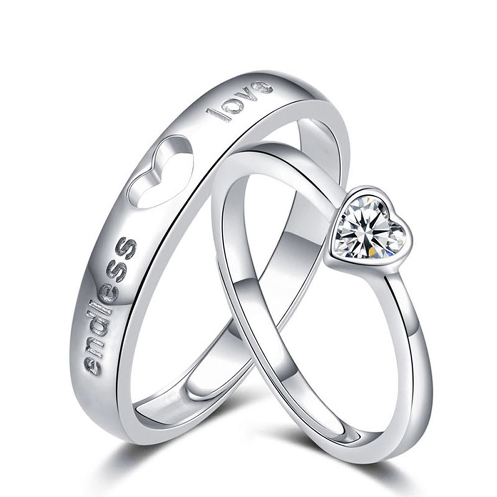 Trendy Sweet Romantic Niche Deign Alloy Angle Moon Star Couple Ring Ring Fashion Jewelry Vintage Ring