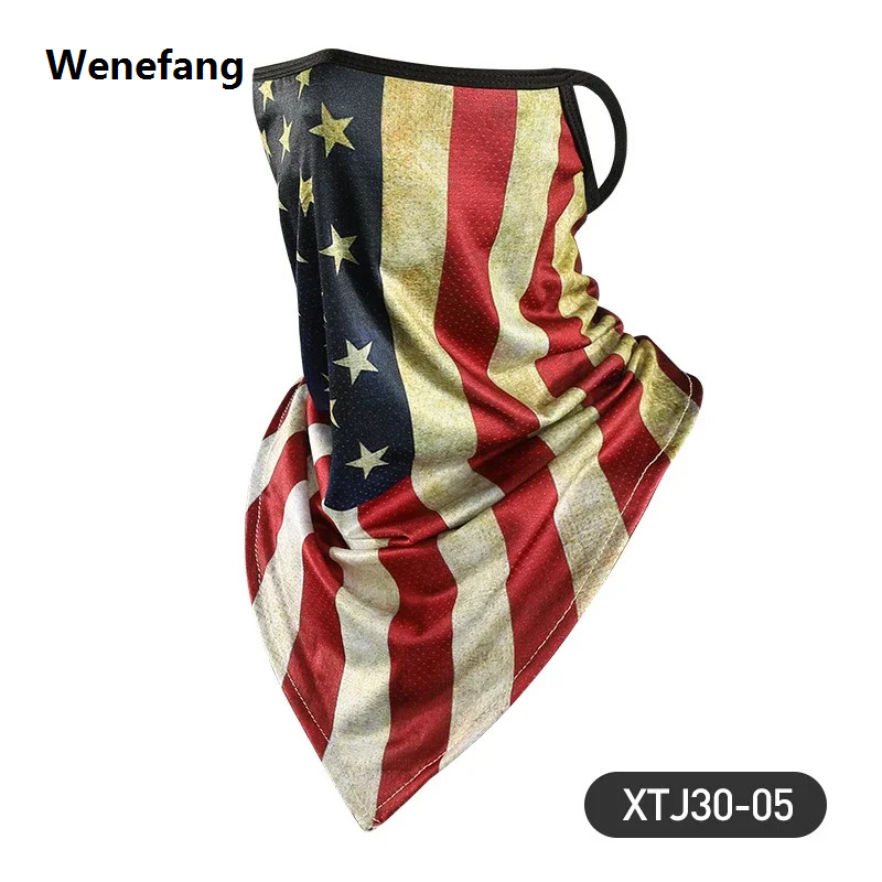 Wenefang 【hot】 Summer Cold Ice Motorcycle Face Mask Men Skull Cap Balaclava Headwrap Bandana Face Shield Running Cycling Outdoor Sports Scarves
