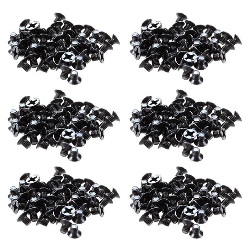 fasdaga 300 Pcs M3x4mm Screws Replacement Black for Laptop Hard Drive