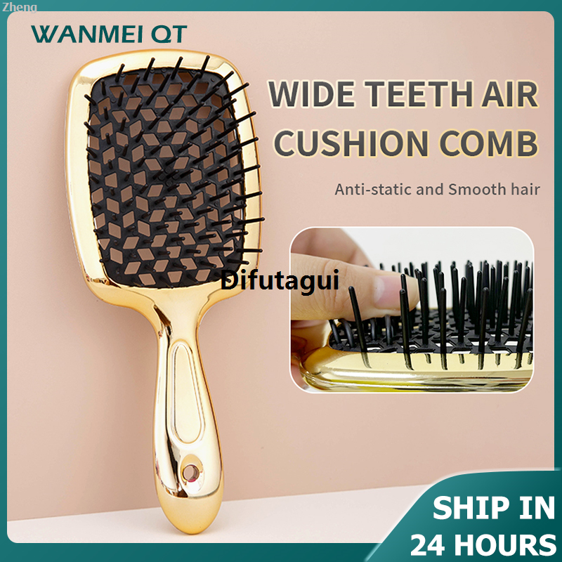 Difutagui Zheng Friction anti-static comb hairbrush press blonde knotted hair ion Hot Selling Fashion comb r cush 1pcs ai hollow wet curling brush salon hairware