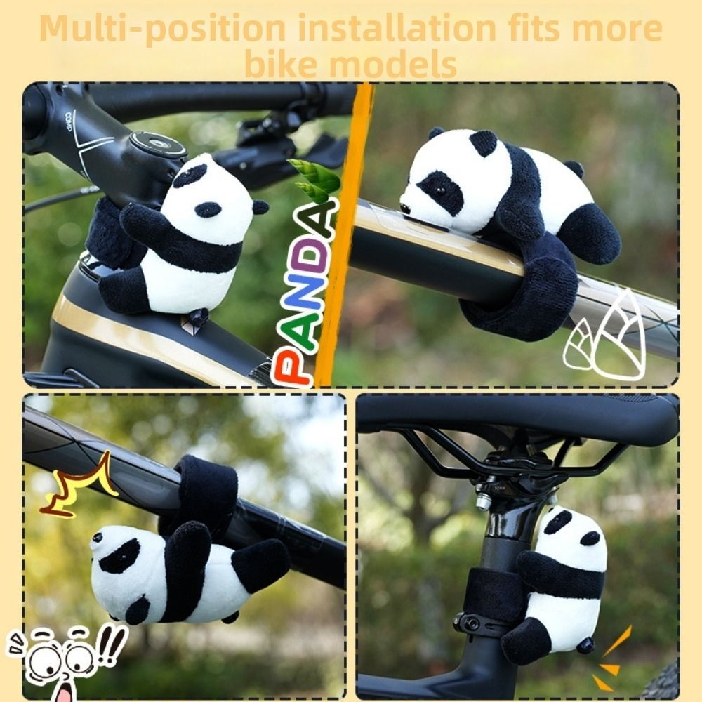 New Cute Bicycle Handlebar Ornaments Multistyles 24.5*2.7cm Stuffed Plush Animal Doll Panda Pendant Motorcycle Handle Decoration