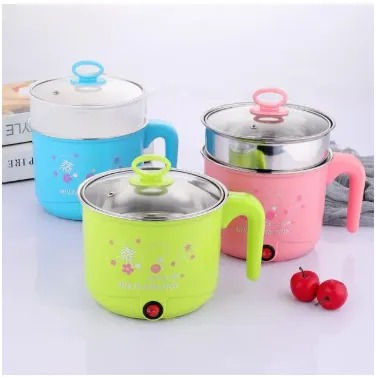 Multifunction Portable Electric Cooking Egg Boiler Steamer Rice Cooker Mo Mo Steamer 2L