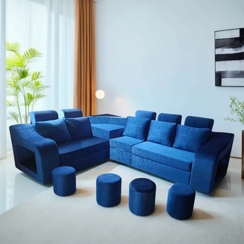Sq Blue sofa