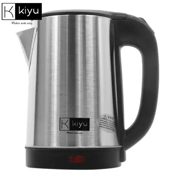 Kiyu 1.8L Premium Stainless Steel Electric Kettle 1500W | Cordless Water Boiler with 360° Swivel Base, Automatic Shut-Off, Dry Boil Protection & Fast 5-Min Boiling