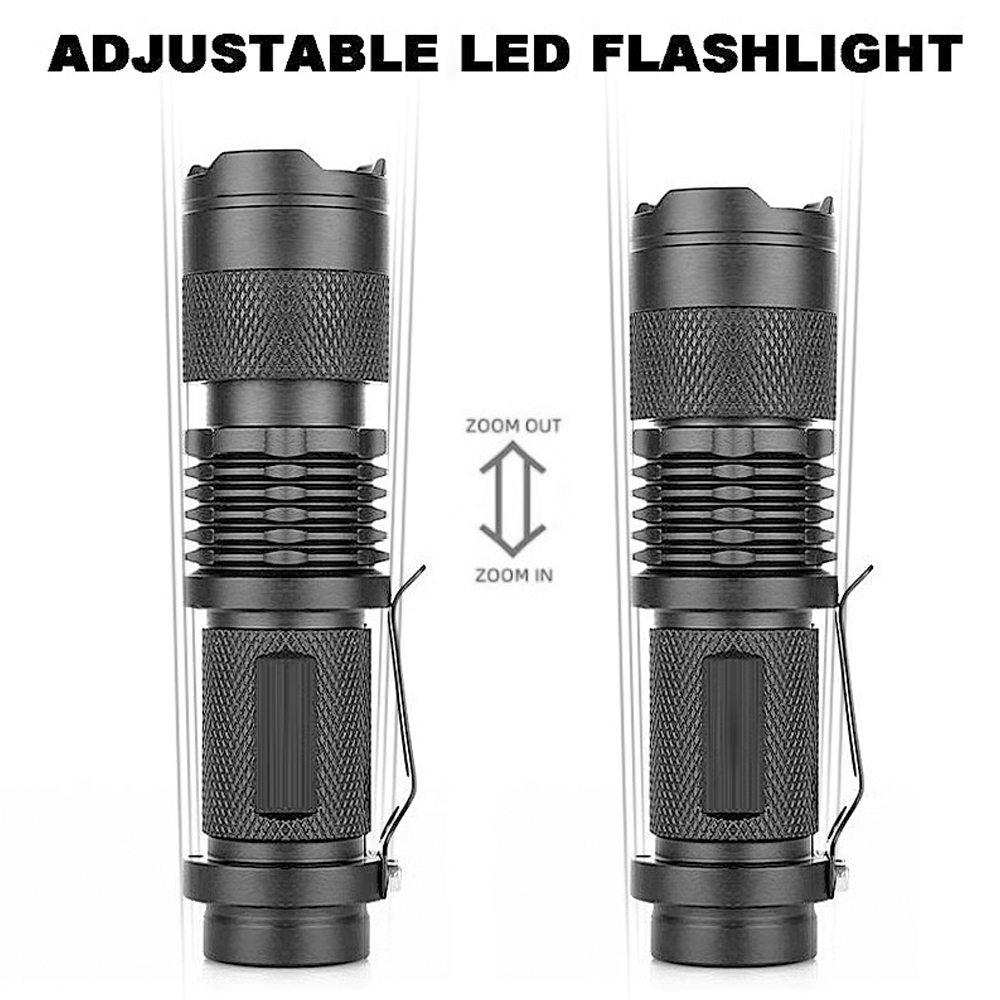 2025 Small mini strong light camera fill light flashlight white blue green red four light source can be focused 14500 battery