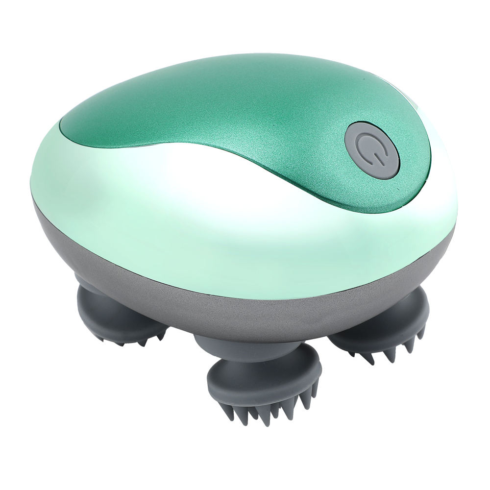 Adjustable Speed Quiet Motor Handheld Scalp Portable Mini Electric Vibration Brush Wireless Silicone Head Body Scalp Massager