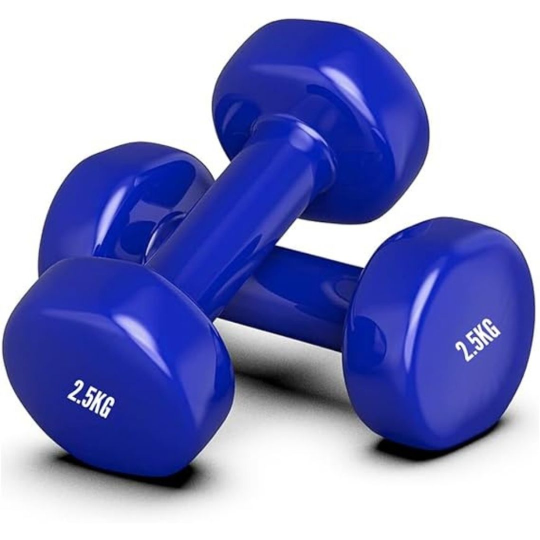 Vinyl dumbbell 2.5 kg 1 pair Total 5 kg