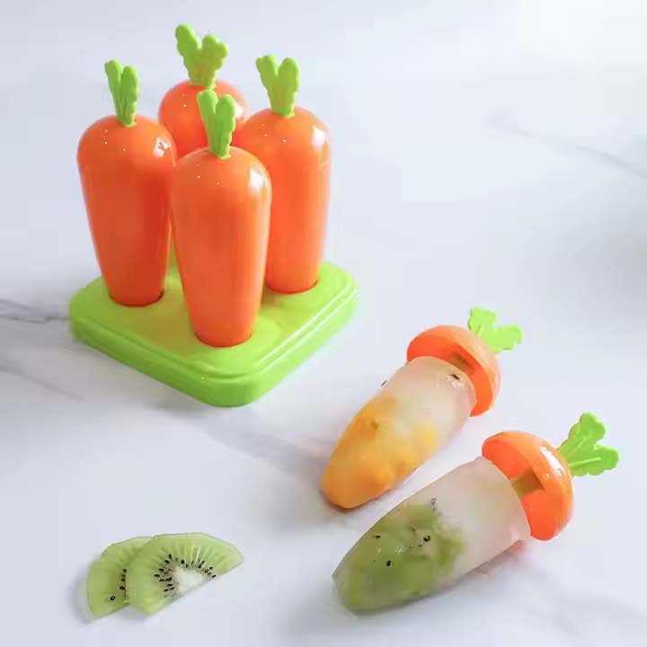 Plastic Ice Candy Maker Kulfi Maker Moulds Set (Color May Vary According To Stock)