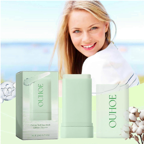 1 Piece OUHOE Invisible Sunscreen Stick SPF 50+ - High Protection Sunblock for Daily Use | Water-Resistant, Smooth Glide & Non-Sticky Formula By Lianbeida