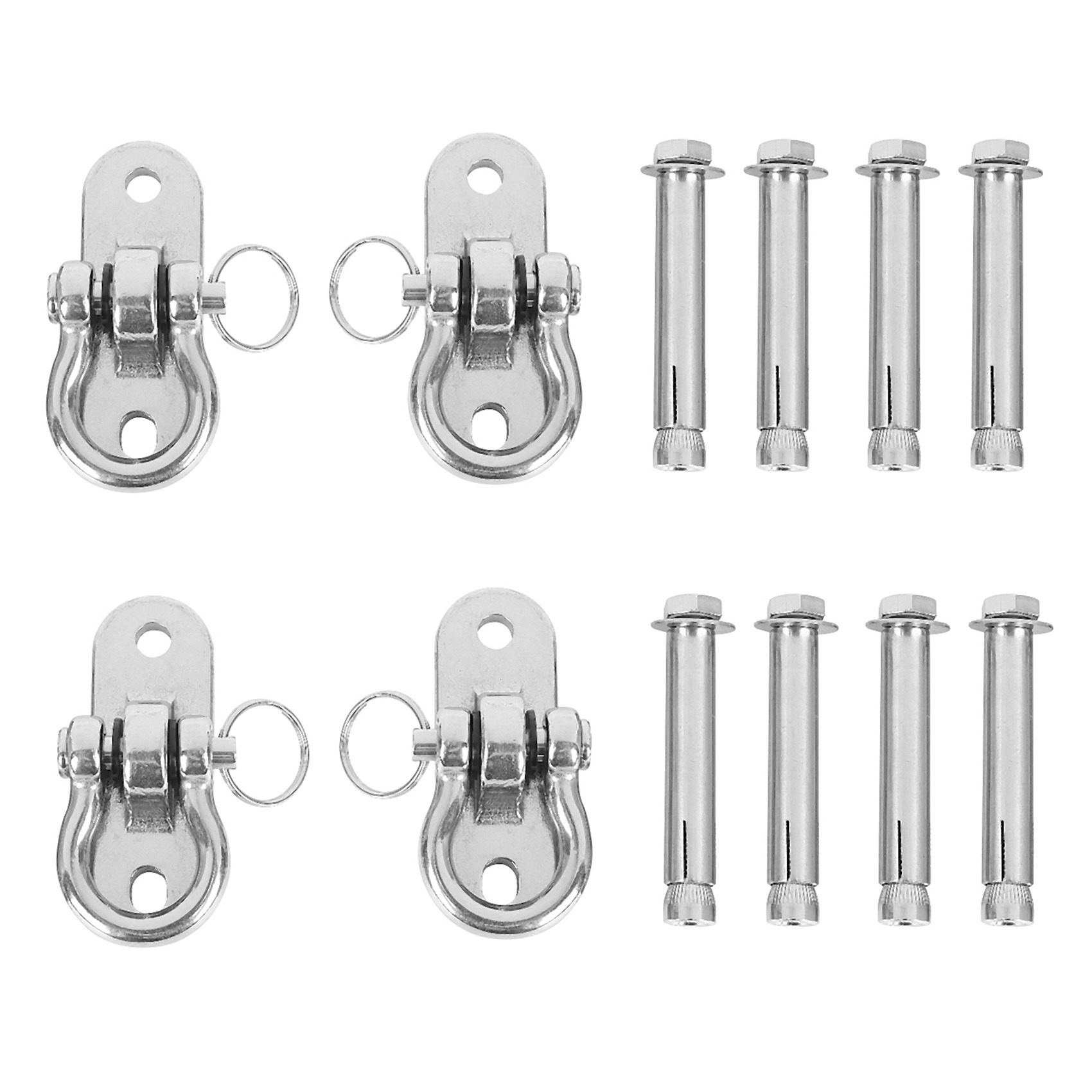 fasdaga 2X Stainless Steel 304 Heavy Duty Swing Hangers Swing Sets 250Kg Capacity for Swing and Yoga Hammock Chair Sandbag