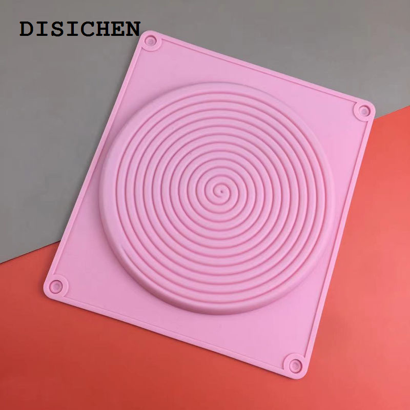DISICHEN 【2025 Version】 Ice Mosquito Repellent Incense Shaped Silicone Cake Mold Spiral Threaded Mousse Decorative Mould DIY Baking Tools