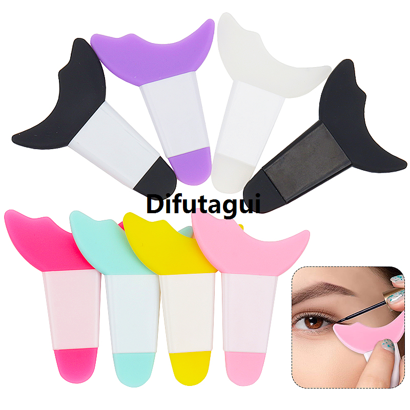 Difutagui 1 Pc Resusable Eye Makeup Aid Silicone Eyeliner Eyebrow Fifty percent discount Stencils Face Cream Mask Applicator Beauty Tools