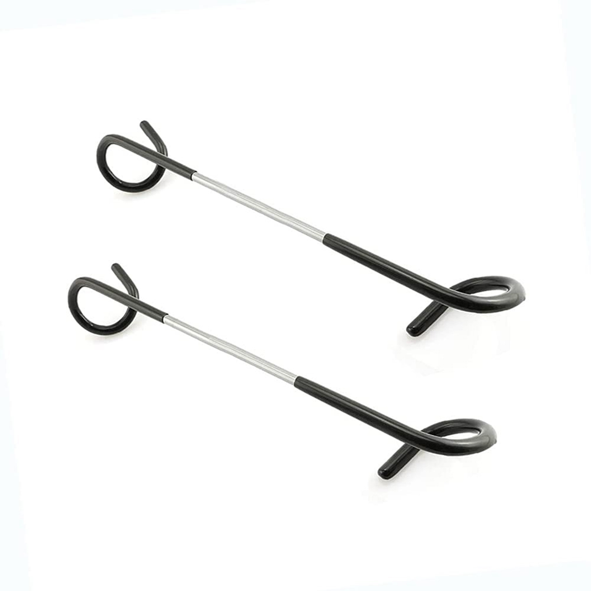 FORIDE 2Pcs Camping Lantern Hook Hanger Outdoor Camping Equipment Tent Lamp Hanger for Camping Travelling,Black