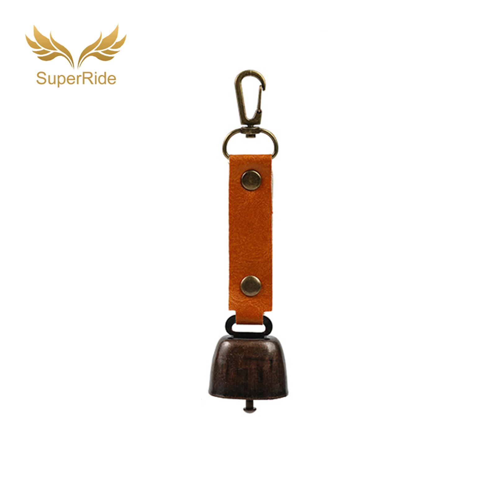 SuperRide Travel Bell Ornament Outdoor Bear Repellent Bell with Loud Clear Sound Easy Attach Remove Buckle for Bags Tents Bicycles for Storage