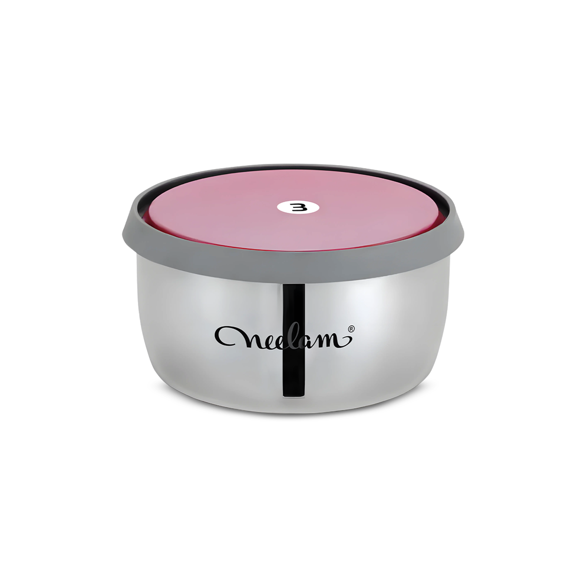 Neelam Dinnerware Stainless Steel Delite Container 3