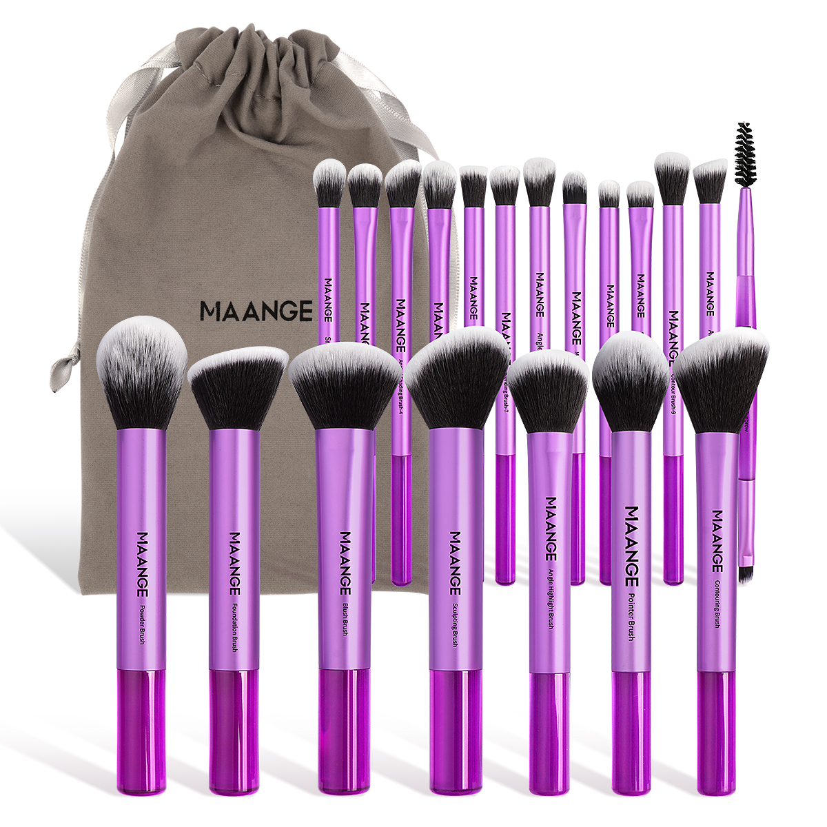 MAANGE 20pcs Professional Makeup Brush Set With Bag MAG52036