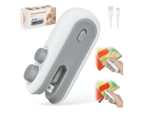 Chip Bag Seal | Vacuum Sealing Machine | Sealer Machine, Handheld Heat Vacumn Sealer, Portable Heat Sealer USB Rechargeable for Food Storage Clip Bags