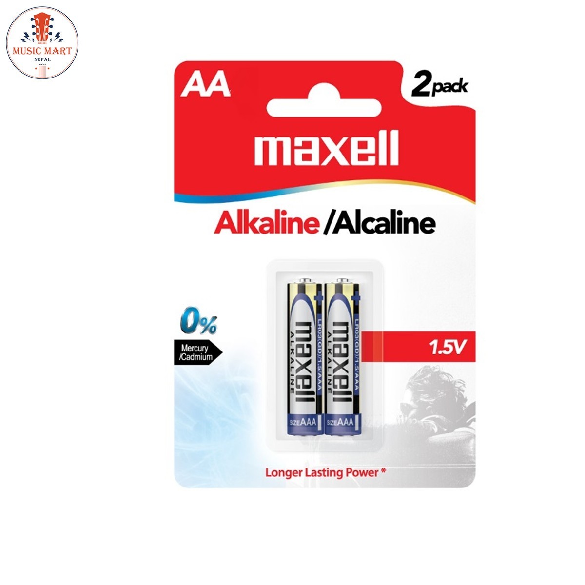 Maxell AA Alkaline (2 pcs) Batteries