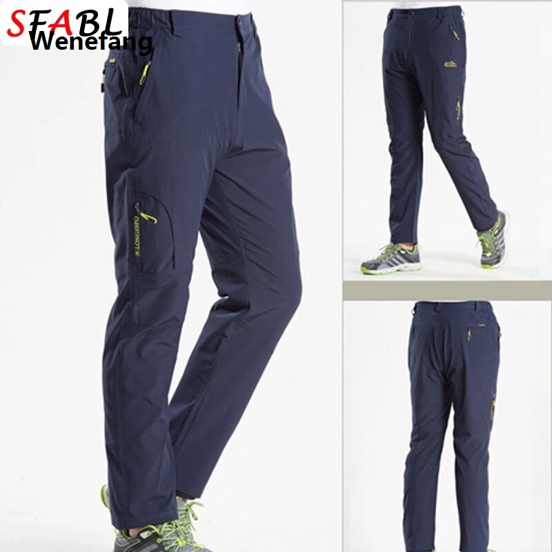 Wenefang SFABL L-5XL Summer New Waterproof Hiking Pants Men Quick Dry Men's Luxury Pants Sports Trousers for Men Camping Hiking Pants Male New