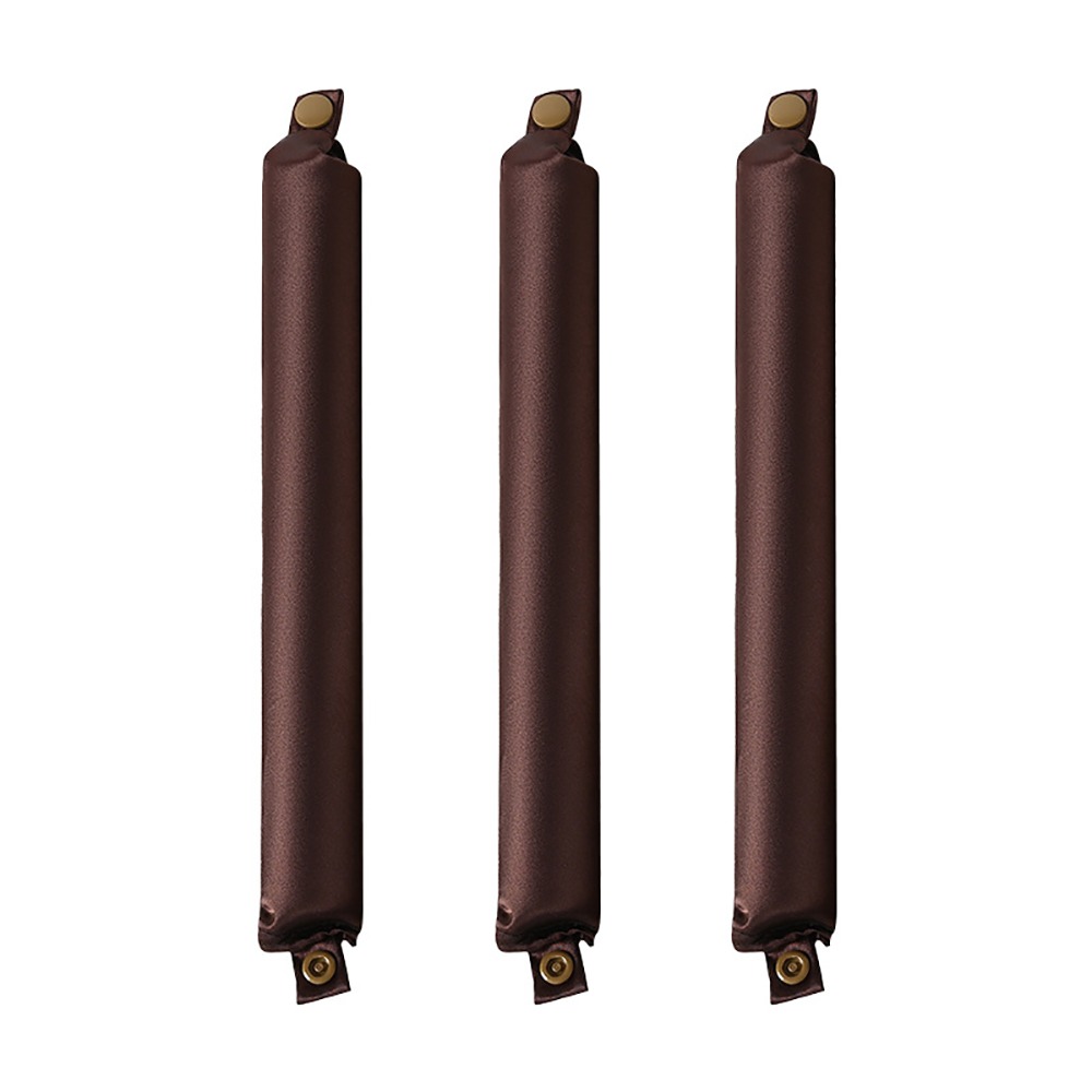 3Pcs Durable No Heat Heatless Hair Curler Lazy Curls Soft Curling Rod Flexi Satin Hair Rollers Styling Tool
