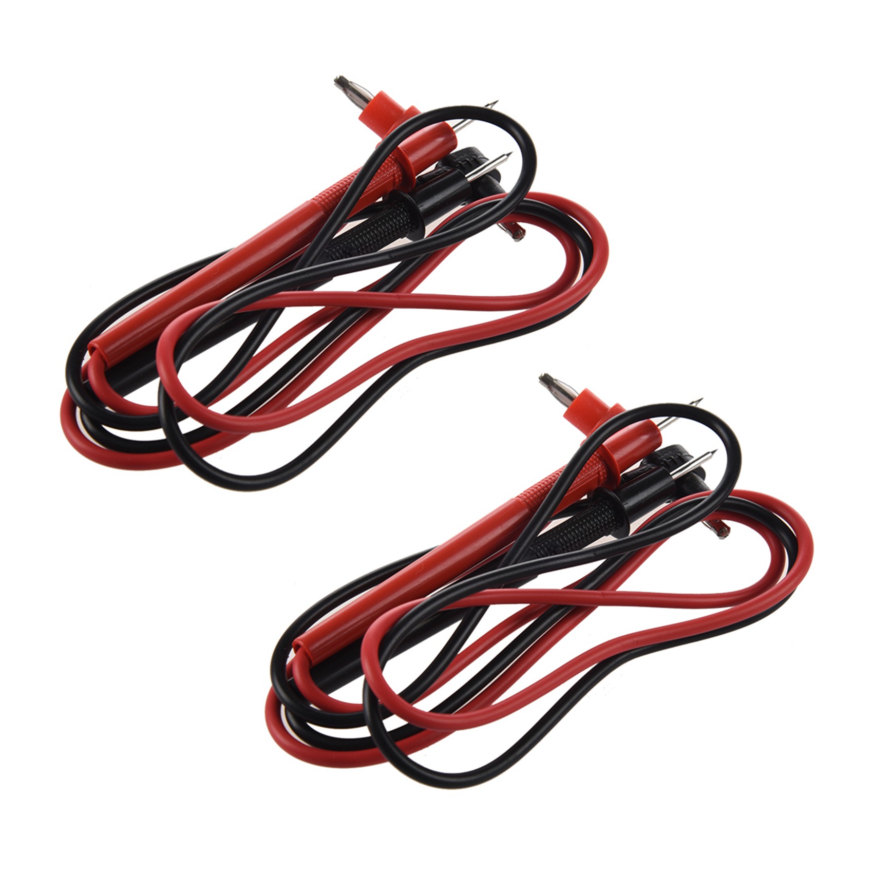 fasdaga 2 Pair 4mm Banana Plug Multimeters Meter Probe Test Lead 26 inch Long