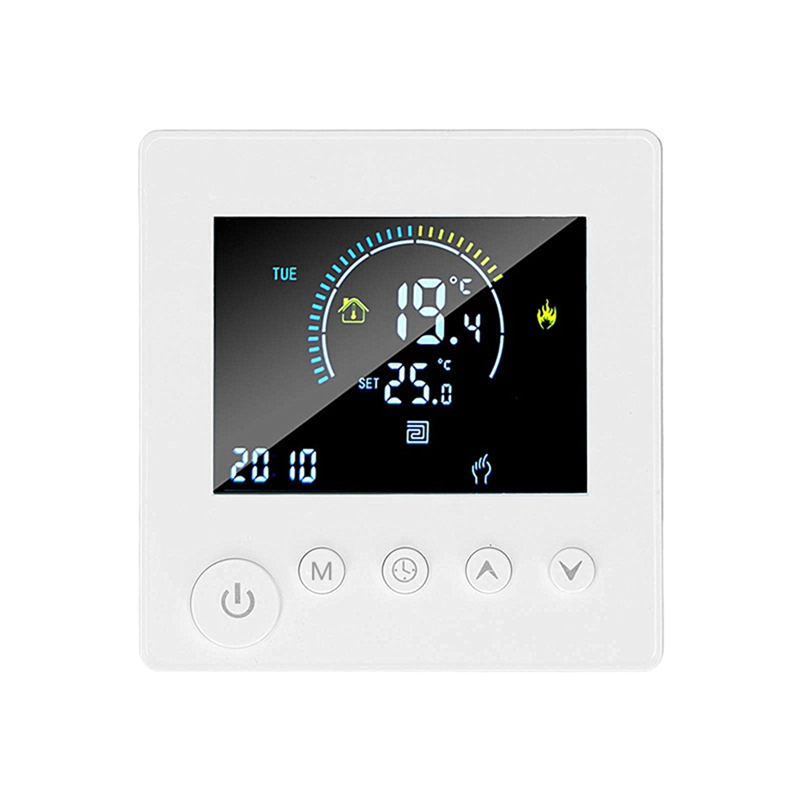 TUYA Thermostat Temperature Controller Water Electric Floor Heating TRV Digital LCD Display Wall Mounted Durable Easy to Use