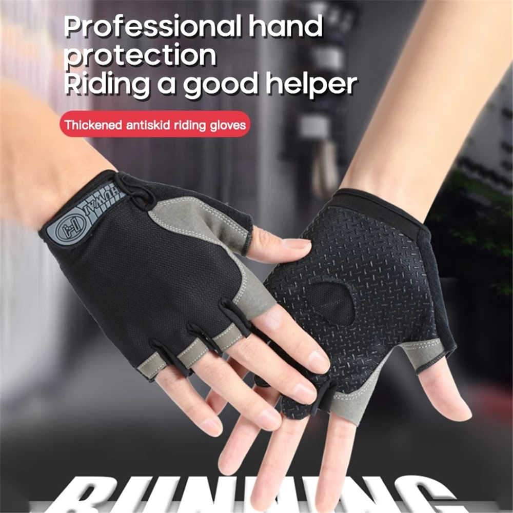 Durable Pair Outdoor Half Finger MTB Bodybuilding Cycling Gloves Bicycle Gloves Riding Gloves