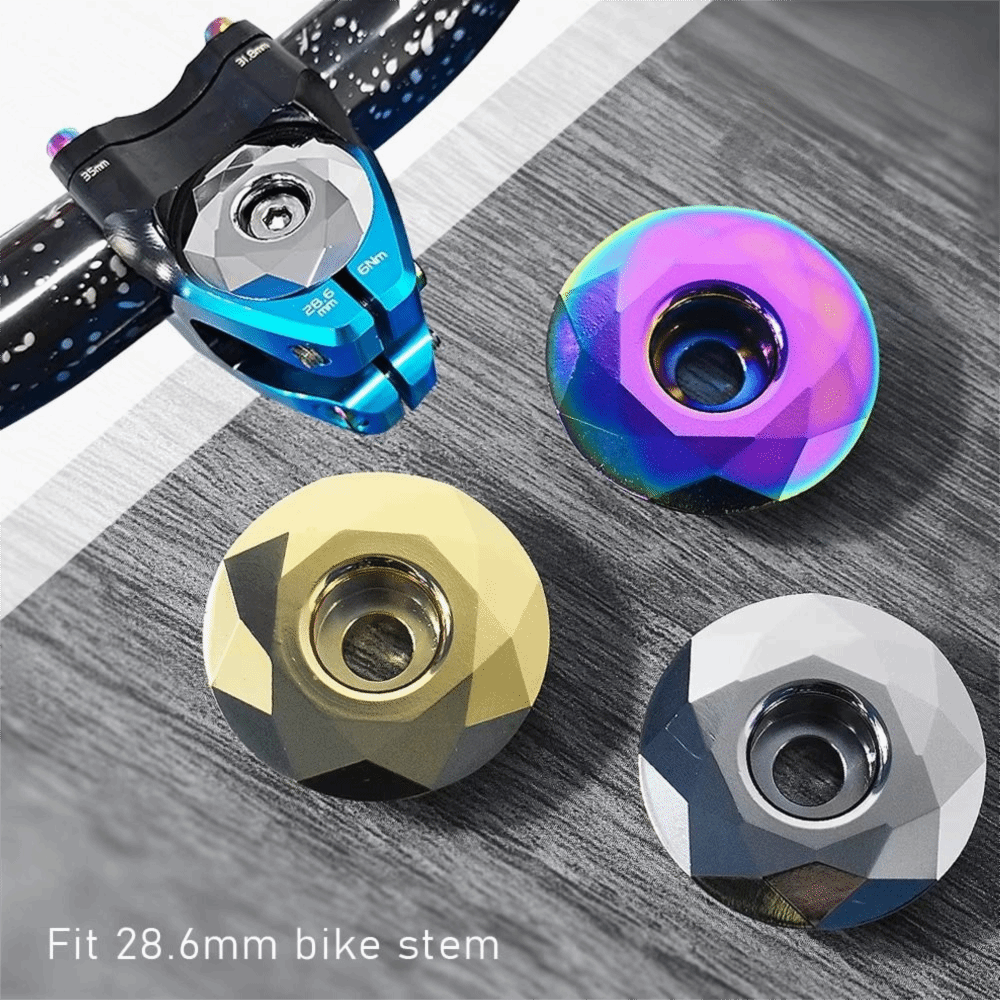 Fork Head Tube for 28.6mm Bike Headset Top Cap Aluminum Alloy Cycling Parts Bike Accessories Colorful Bicycle Grip End Cap Road Bike