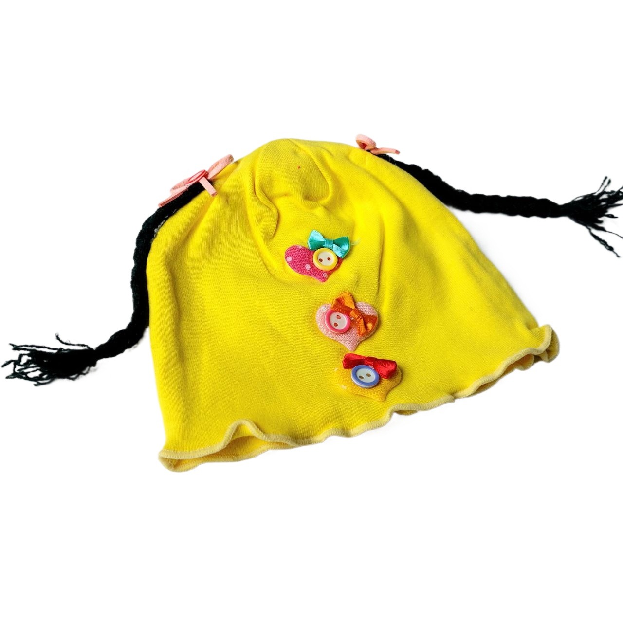 Newborn Soft Cotton Topi Cap Cute Hair Bow Beautiful Design For Baby Girl