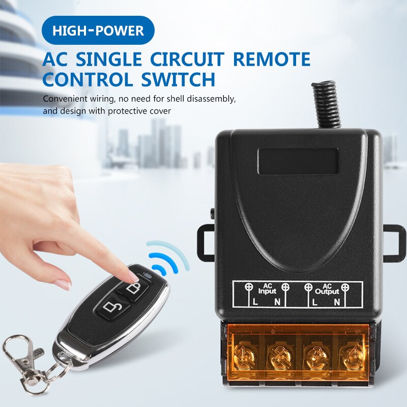 2025 New Universal Remote Control Switch 433mhz Wireless Switch AC 220V 30A Relay and On Off Transmitter for Light Lamp Water Pump Door