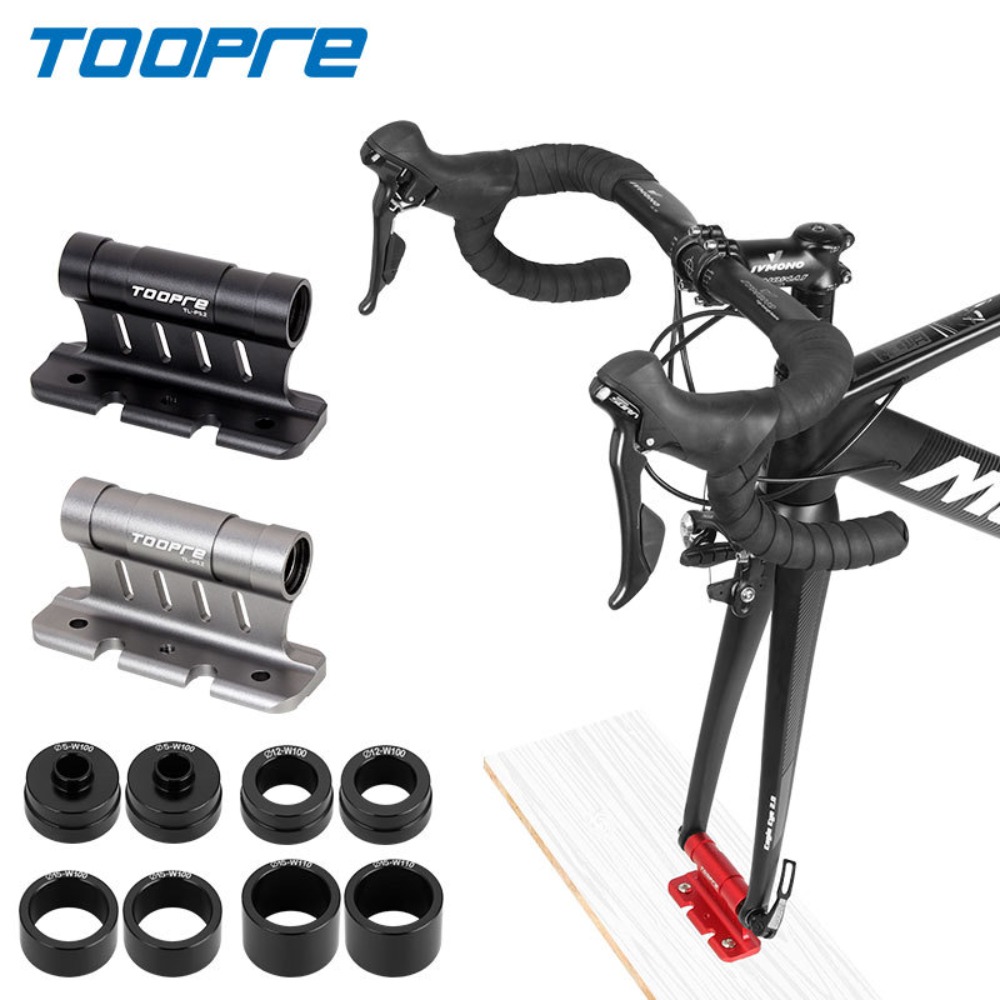 New TOOPRE Bike Fork Mount Quick Release Thru Axle Bicycle Fork Bracket Full Standard Support Bike Stand Fixed Bicycle Supply MTB Road Bike