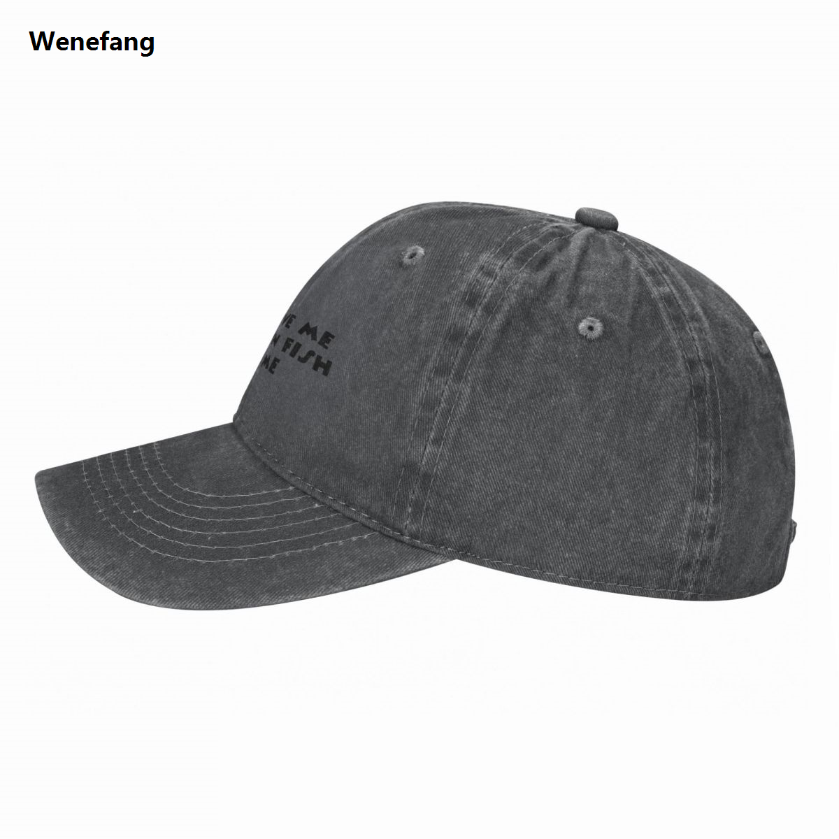 Wenefang Boys Love Me, Toontown Fish Fear Me Baseball Cap Sunscreen Sun Cap Rave Sports Cap Women's 2025 Men's