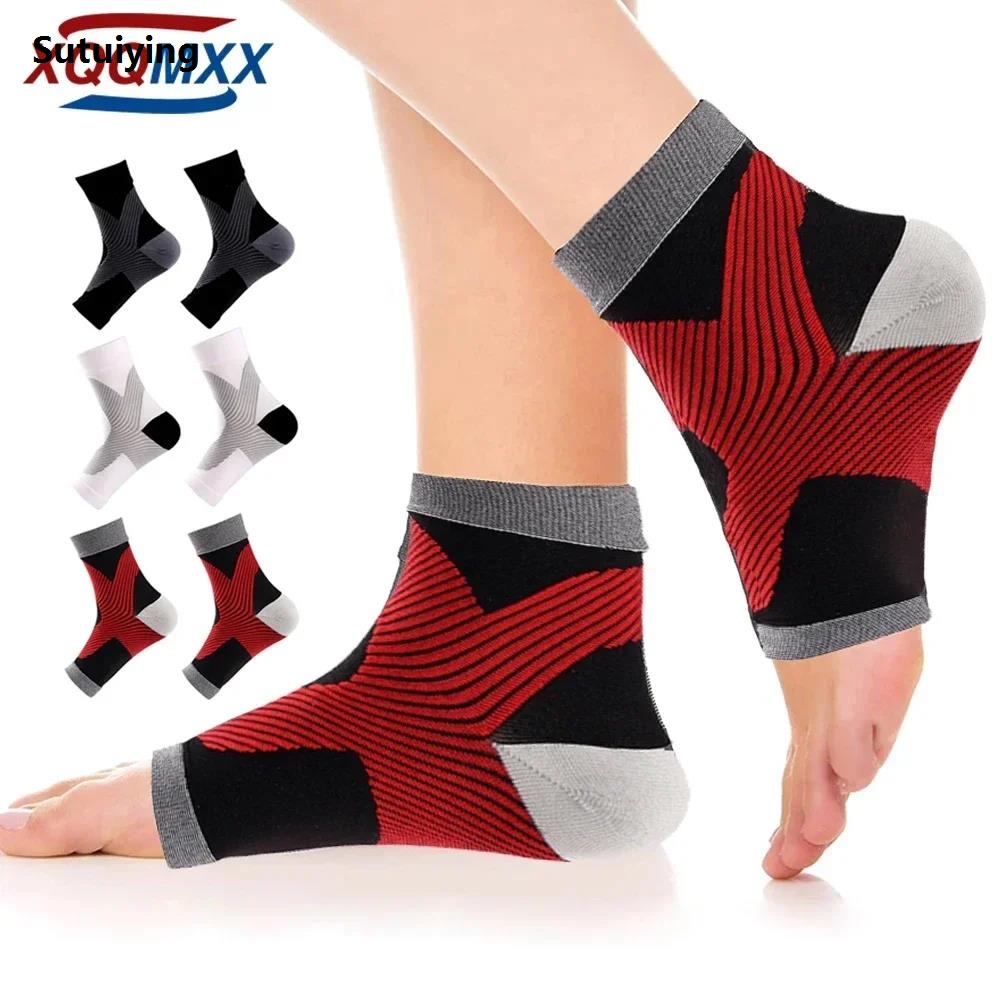 1Pair Brace Plantar Fasciitis Men Women Neuropathy Compression Ankle Foot Arch Support Socks Heel Spur Relief,