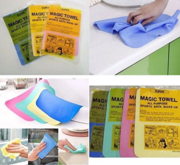 Multipurpose Strong Water Absorbent Reusable Magic Towel (1 Piece)