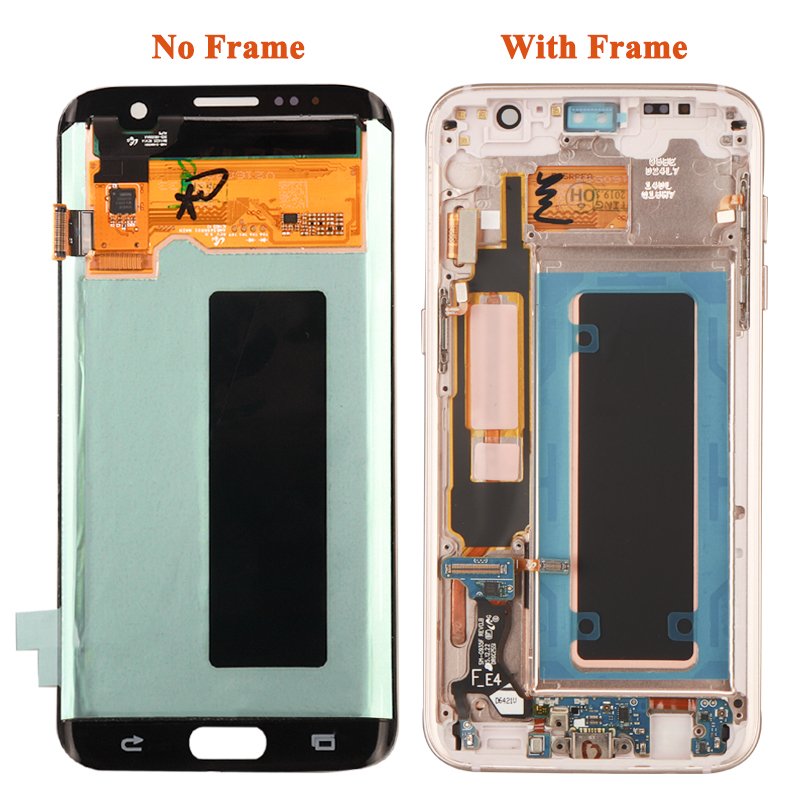 HOT 5.5| Super Amoled LCD For SAMSUNG Galaxy S7 edge G935 G935F Display Touch Screen Digitizer Assembly with Burn Shadow