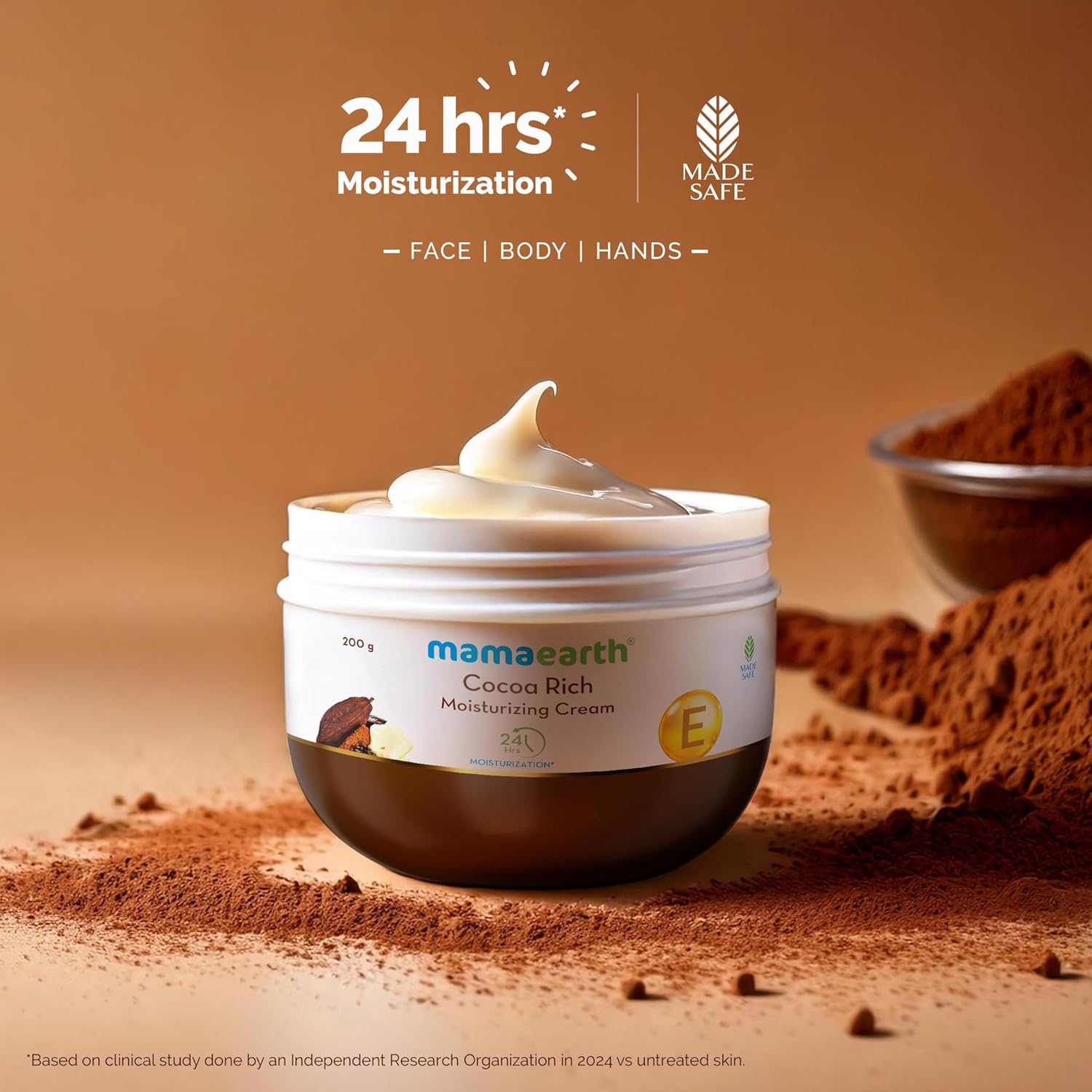 Mammaearth Cocoa Rich Moisturizing Cream (200g)