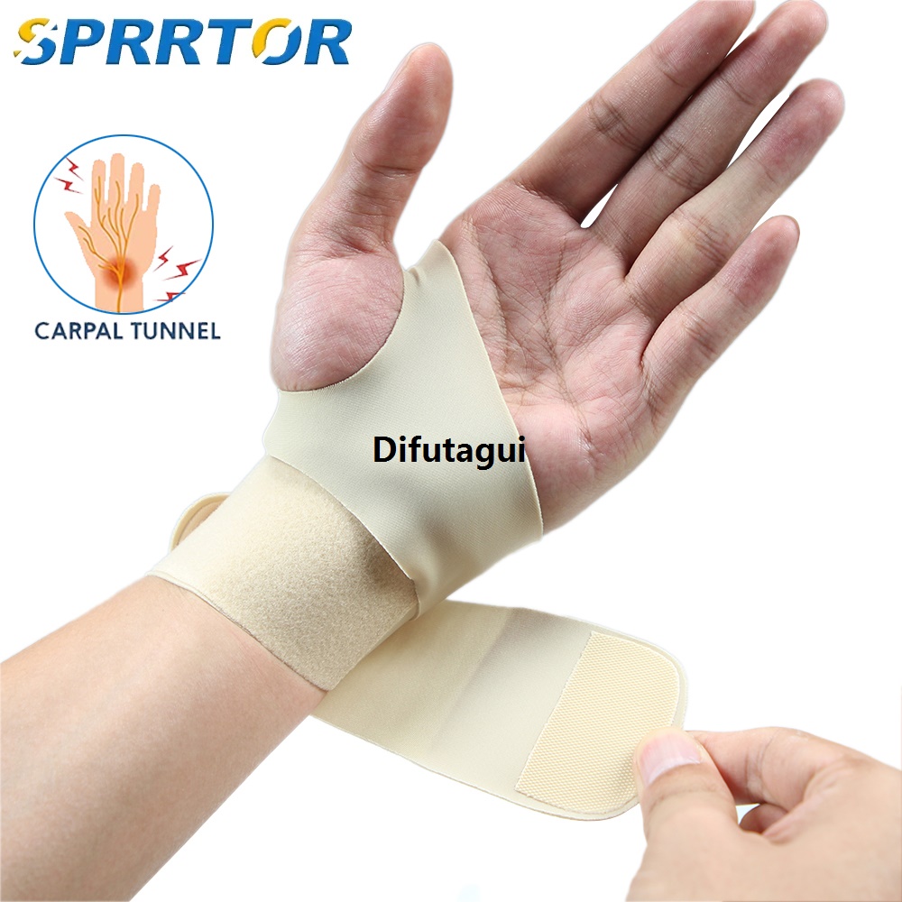 Difutagui 1Pcs Ultra Thin Wrist Brace - Sport Slim Carpal Tunnel Support for Luxury Men and Women,Adjustable Wrist Wrap/Wrist Support/Hand Brace