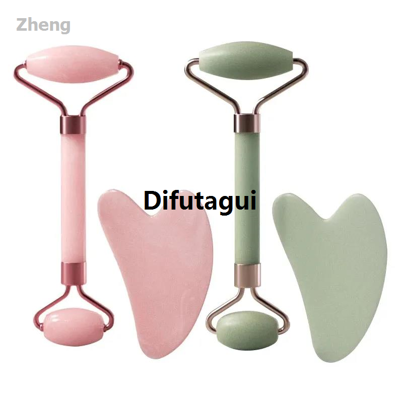 Difutagui Zheng Bald Combo Set Face Eye Massage Scraper Massager Heart 【2025 High Quality Version】 Shaped Resin Double Ended Roller Massage Roller