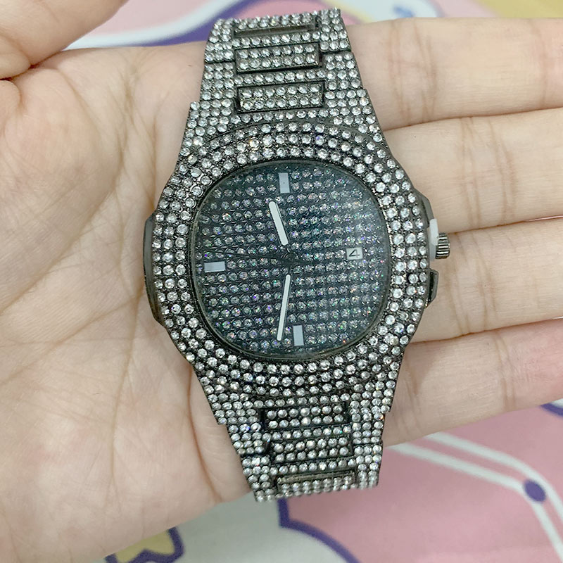 Fashion Hot UniSax Watch Iced Out Quartz Watch man Diamond Steel Hip Hop Watches Top Brand Luxury Women Clock reloj hombre Bles Online DZ-23A-47