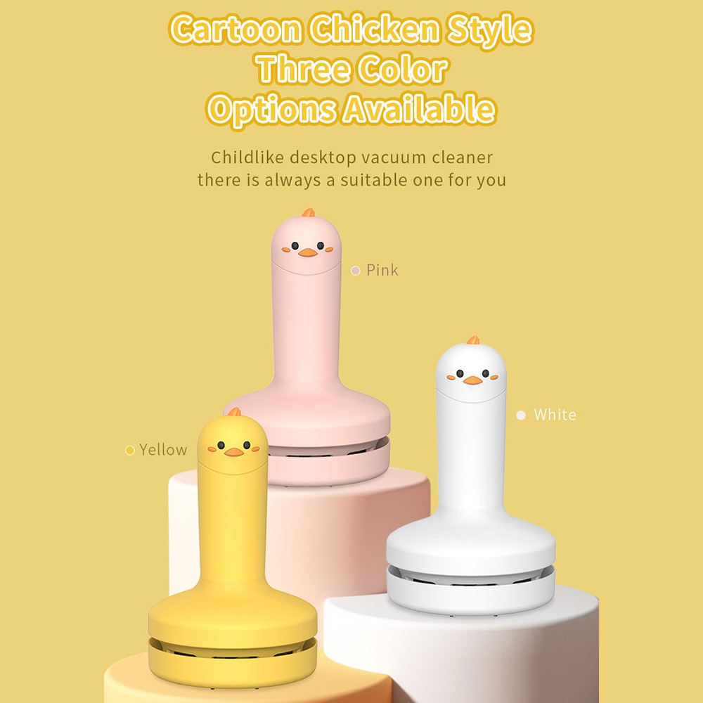 Handheld Mini Cute Chicken Desktop Vacuum Cleaner Portable Desktop Vacuum Cleaner