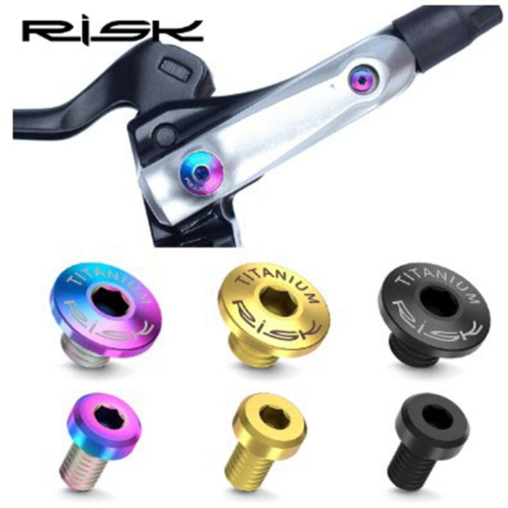 2pcs/4pcs High Quality Titanium Alloy Bike Screw 4 Colors Oil Hydraulic Screw Separate Integrated Screw Outdoor Cycling Accessories