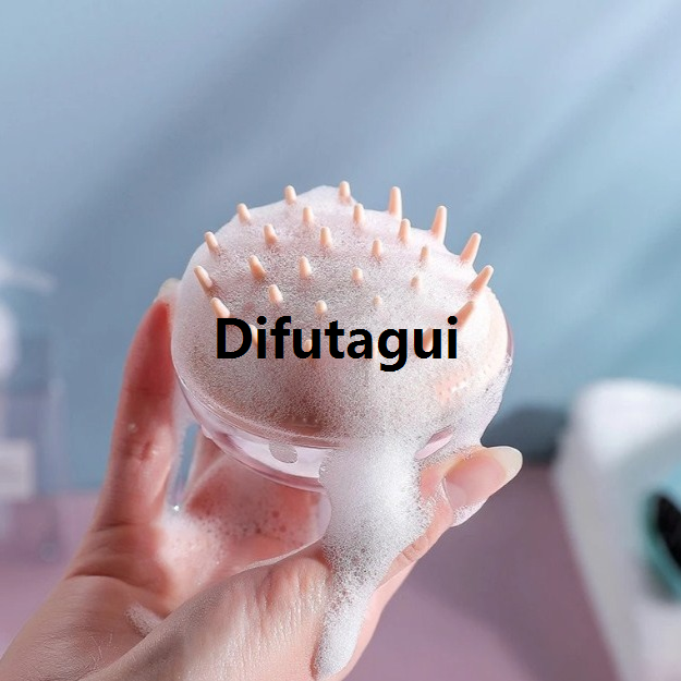 A comb shampoo silicone comb scratch pet brush head shampoo brush massager jellyfish head brush shampoo massage brush brush head artifact ladies men's HP-4029L