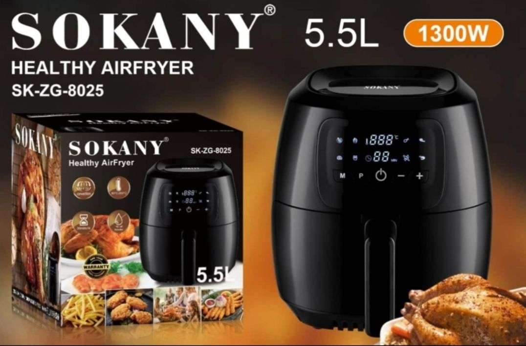 Sokany Digital Air Fryer 5.5 Litr