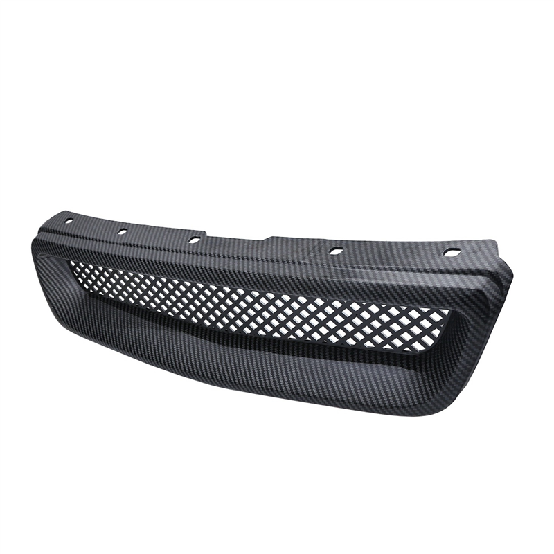FORIDE 4X Car Carbon Fiber Mesh ABS Front Hood Grille Grill for 96-98 /EK JDM